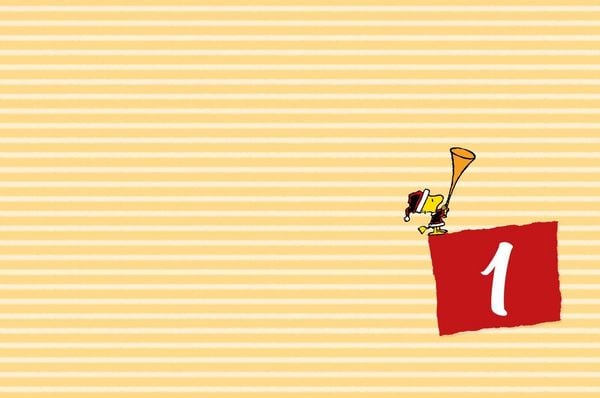 Produktbild: Peanuts Geschenkbuch: Mit Snoopy und den Peanuts durch den Advent