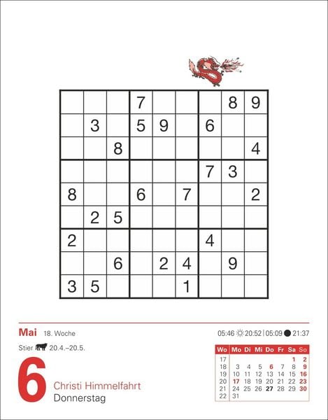 Produktbild: Sudoku Tagesabrei&szlig;kalender 2027 - Das Kult-R&auml;tsel aus Japan