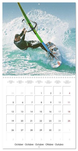 Produktbild: Fun sports edition: Windsurfing - water, waves and air (Wall Calendar 2026 12 &times; 12 Inch) CALVENDO 12 Month Wall Calendar