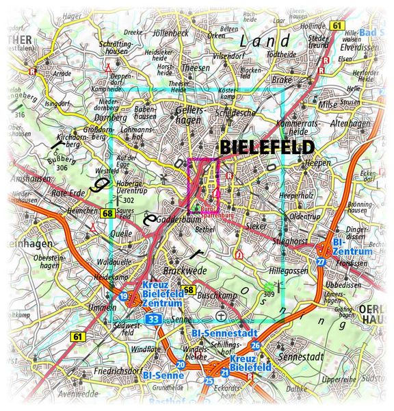 Bielefeld 1 : 14 000