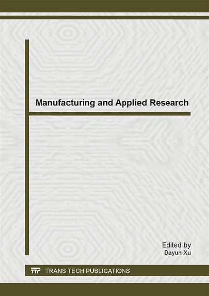 Produktbild: Manufacturing and Applied Research