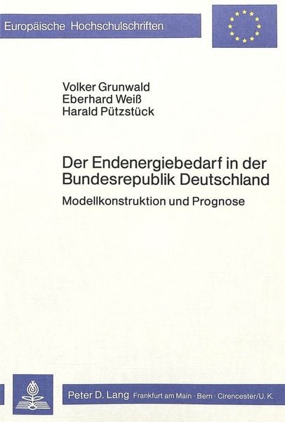 Produktbild: Der Endenergiebedarf in der Bundesrepublik Deutschland