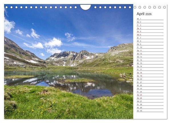 Produktbild: Bergseen im Ultental (Wandkalender 2026 DIN A4 quer), CALVENDO Monatskalender