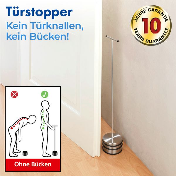 Produktbild: T&uuml;rstopper Mod. Big Boy ES, aus massivem und rostfreiem Edelstahl