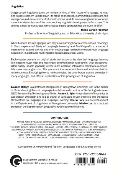 Produktbild: The Usage-based Study of Language Learning and Multilingualism