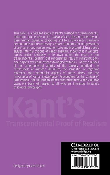 Produktbild: Kant's Transcendental Proof of Realism