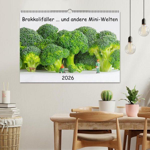 Produktbild: Brokkolif&auml;ller ... und andere Mini-Welten (Wandkalender 2026 DIN A2 quer), CALVENDO Monatskalender
