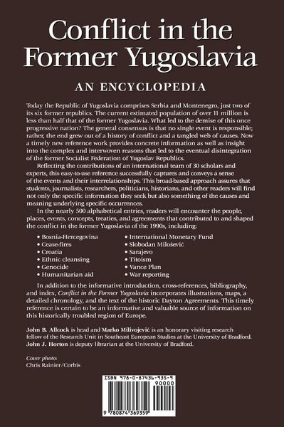 Produktbild: Conflict in the Former Yugoslavia