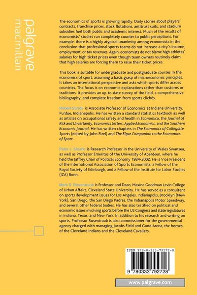 Produktbild: The Economics of Sport