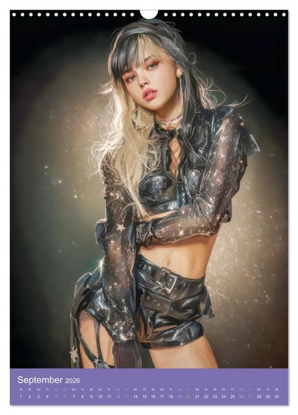 Produktbild: Popstars - Inspiriert vom Mangastil (Wandkalender 2026 DIN A3 hoch), CALVENDO Monatskalender