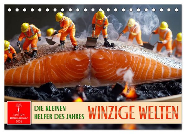Produktbild: Winzige Welten - die kleinen Helfer des Jahres (Tischkalender 2026 DIN A5 quer), CALVENDO Monatskalender