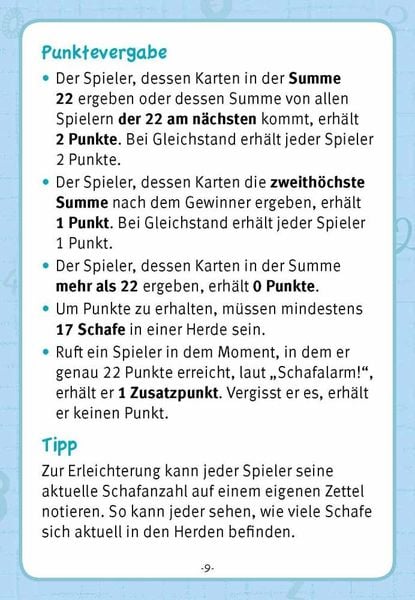 Schafalarm. Ein Denk- und Zahlenspiel