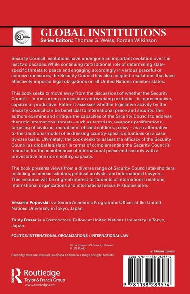 Produktbild: The Security Council as Global Legislator