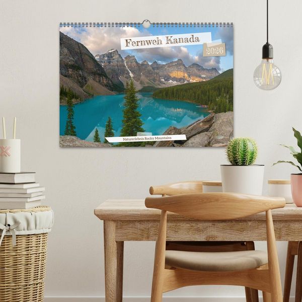 Produktbild: Fernweh Kanada - Naturerlebnis Rocky Mountains (Wandkalender 2026 DIN A3 quer), CALVENDO Monatskalender