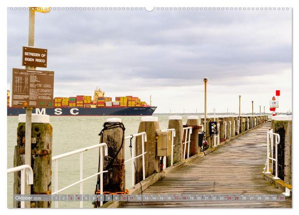 Produktbild: Ein Blick auf Vlissingen in Zeeland (Wandkalender 2026 DIN A2 quer), CALVENDO Monatskalender