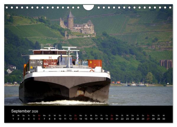 Produktbild: Binnenschiff Ahoi! (Wandkalender 2026 DIN A4 quer), CALVENDO Monatskalender