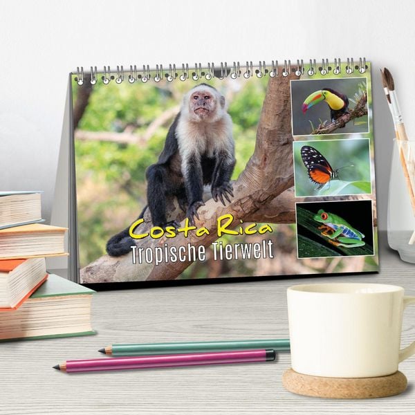 Produktbild: Costa Rica - Tropische Tierwelt (Tischkalender 2026 DIN A5 quer), CALVENDO Monatskalender