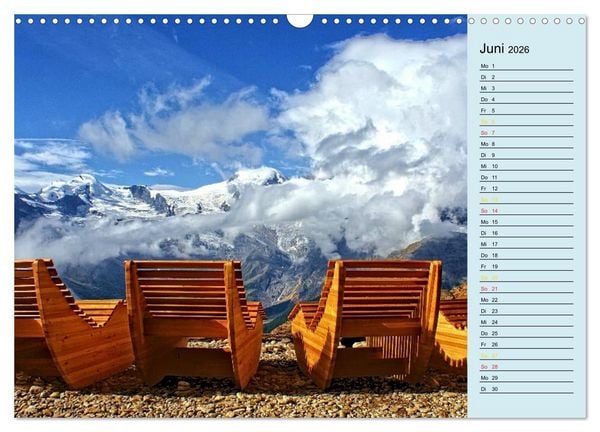 Produktbild: Gr&uuml;ezi . Landschaften in der Schweiz Planer (Wandkalender 2026 DIN A3 quer), CALVENDO Monatskalender
