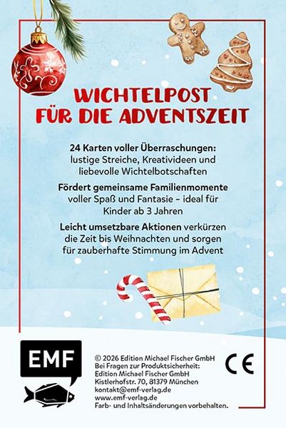 Produktbild: Adventskalender-Kartenset: 24 x Wichtelzauber