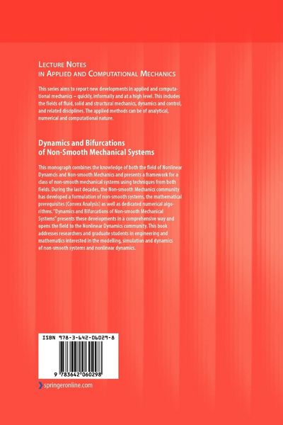 Produktbild: Dynamics and Bifurcations of Non-Smooth Mechanical Systems