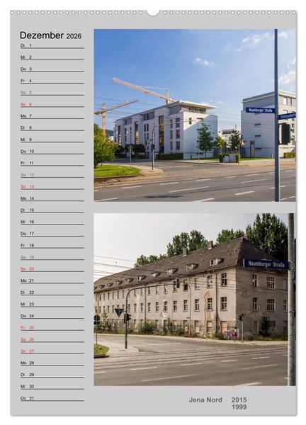 Produktbild: Jena im Wandel (Wandkalender 2026 DIN A2 hoch), CALVENDO Monatskalender