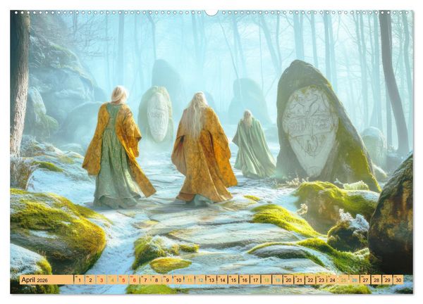 Produktbild: Mystik - Wo das Wundervolle beginnt (Wandkalender 2026 DIN A2 quer), CALVENDO Monatskalender
