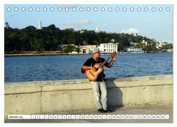Produktbild: M&uacute;sica Cubana - Karibische Kl&auml;nge aus Kuba (Tischkalender 2026 DIN A5 quer), CALVENDO Monatskalender