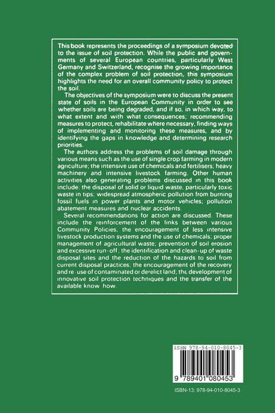 Produktbild: Scientific Basis for Soil Protection in the European Community