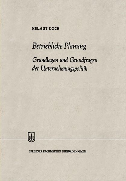 Produktbild: Betriebliche Planung