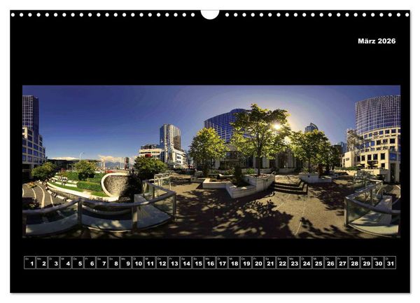 Produktbild: Vancouver / Kanada in faszinierender 360&deg; Panorama-Photographie (Wandkalender 2026 DIN A3 quer), CALVENDO Monatskalender