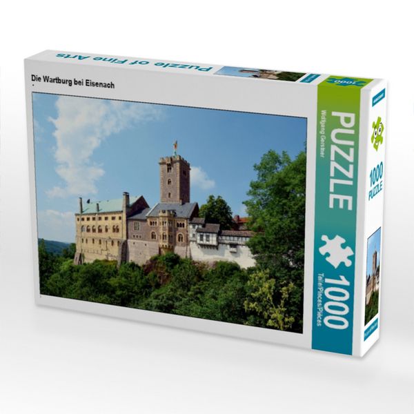 CALVENDO Puzzle Die Wartburg bei Eisenach | 1000 Teile Lege-Größe 64x48cm Foto-Puzzle für glückliche Stunden