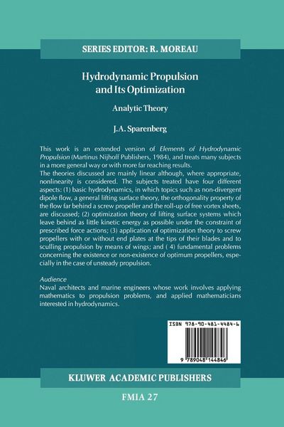 Produktbild: Hydrodynamic Propulsion and Its Optimization
