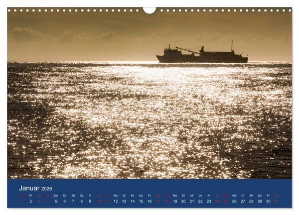 Produktbild: Schiffe - Begegnungen auf Nord- und Ostsee (Wandkalender 2026 DIN A3 quer), CALVENDO Monatskalender