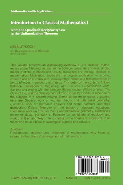 Produktbild: Introduction to Classical Mathematics I