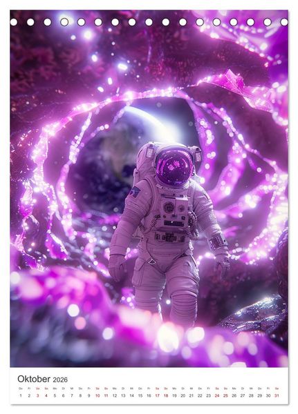 Produktbild: Explorer - Die Entdeckung des Alls (Tischkalender 2026 DIN A5 hoch), CALVENDO Monatskalender