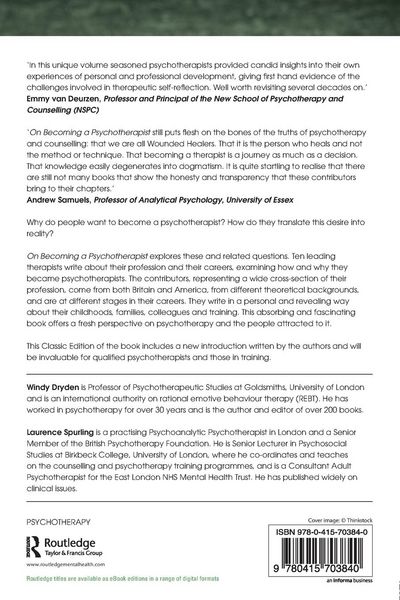 Produktbild: On Becoming a Psychotherapist