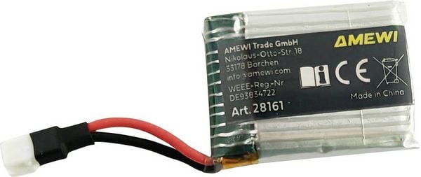 Produktbild: Amewi Modellbau-Akkupack (LiPo) 3.7V 500 mAh Zellen-Zahl: 1 Softcase JST