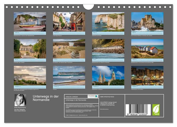 Produktbild: Unterwegs in der Normandie (Wandkalender 2026 DIN A4 quer), CALVENDO Monatskalender