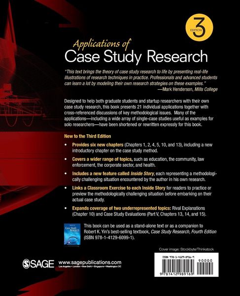 Produktbild: Applications of Case Study Research