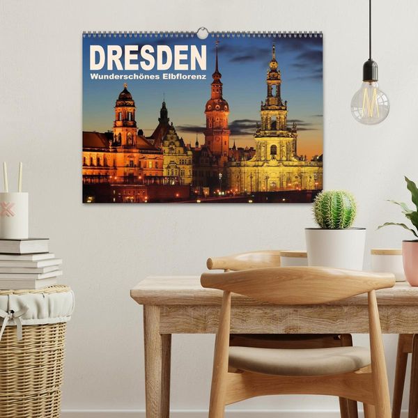 Produktbild: Dresden - Wundersch&ouml;nes Elbflorenz (Wandkalender 2026 DIN A3 quer), CALVENDO Monatskalender