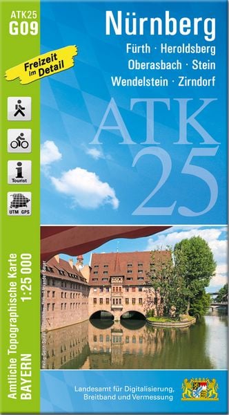 Produktbild: ATK25-G09 N&uuml;rnberg (Amtliche Topographische Karte 1:25000)