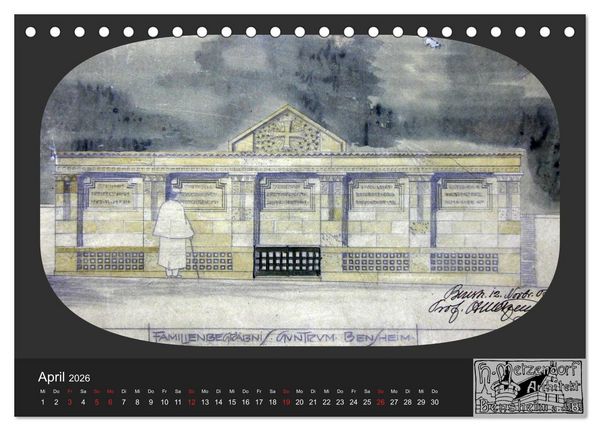 Produktbild: Lebensr&auml;ume um 1900 (Tischkalender 2026 DIN A5 quer), CALVENDO Monatskalender