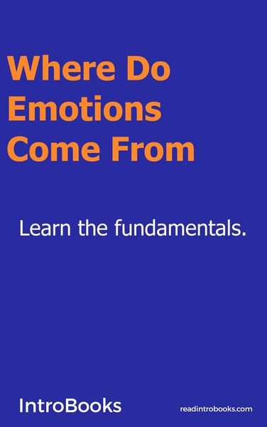 Produktbild: Where do Emotions Come From?