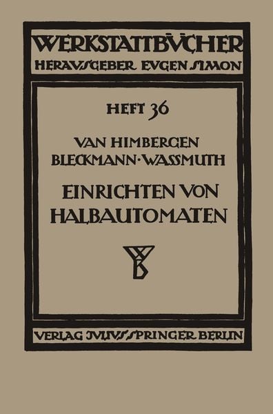Produktbild: Das Einrichten von Halbautomaten