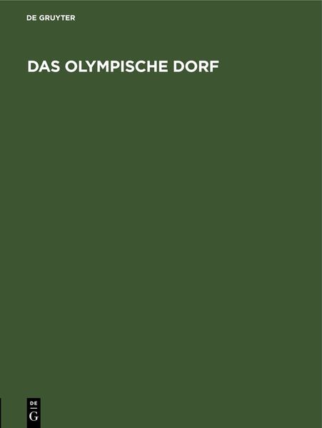Produktbild: Das Olympische Dorf