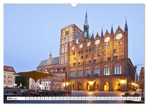 Produktbild: Stralsund - Momente einer Reise (Wandkalender 2027 DIN A3 quer), CALVENDO Monatskalender