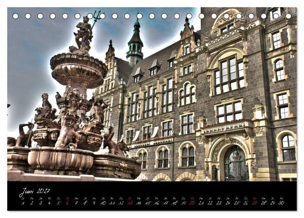Produktbild: Wuppertal - Stadt der Schwebebahn in HDR (Tischkalender 2027 DIN A5 quer), CALVENDO Monatskalender