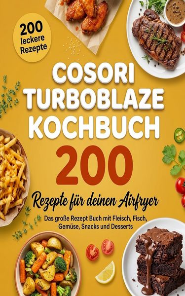 Produktbild: Cosori TurboBlaze Kochbuch - 200 Rezepte f&uuml;r deinen Airfryer
