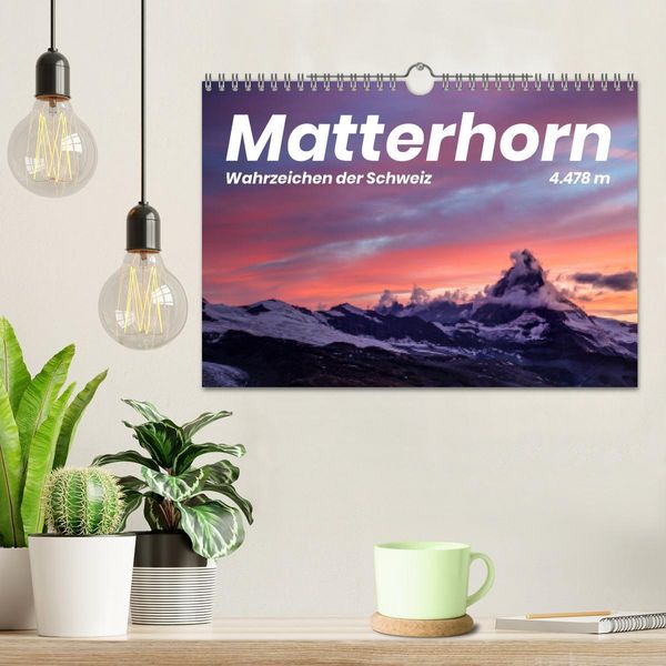 Produktbild: Matterhorn - Wahrzeichen der Schweiz (Wandkalender 2026 DIN A4 quer), CALVENDO Monatskalender