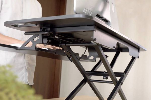 Produktbild: Digitus DA-90380-1 Sitz-Steh-Schreibtischaufsatz H&ouml;hen-Bereich: 100 bis 500mm Schwarz